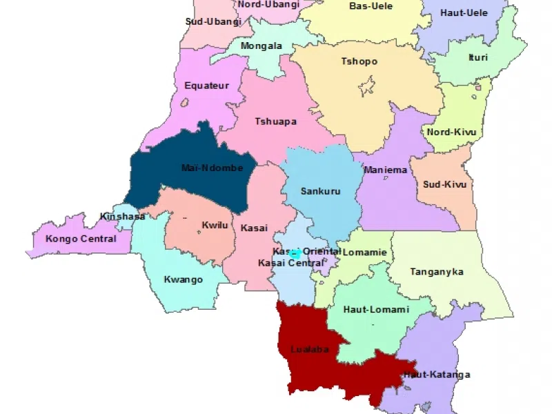 Liste des 26 provinces de la RDC et leurs chefs-lieux en 2026