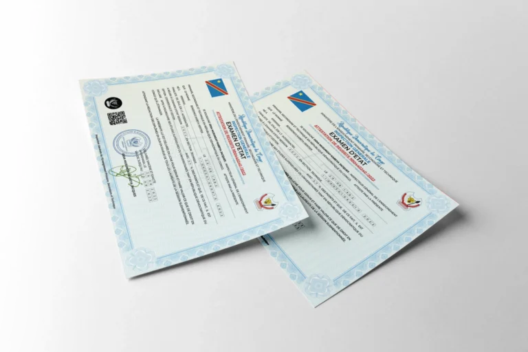 Diplôme d'État et attestation de réussite EXETAT en RDC