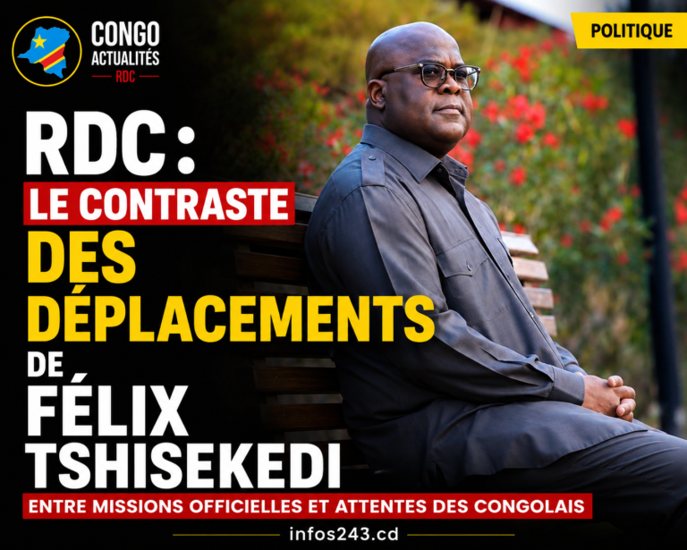 RDC : le contraste des déplacements de Félix Tshisekedi